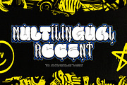 Bubble Core Graffiti Mix Metal Font, a Blackletter Font by alit design (Thumbnail 15 of 22)