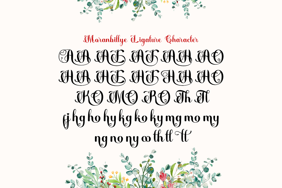 Moranbillye Script, a Script Font by madeDeduk (Photo 8 of 9)