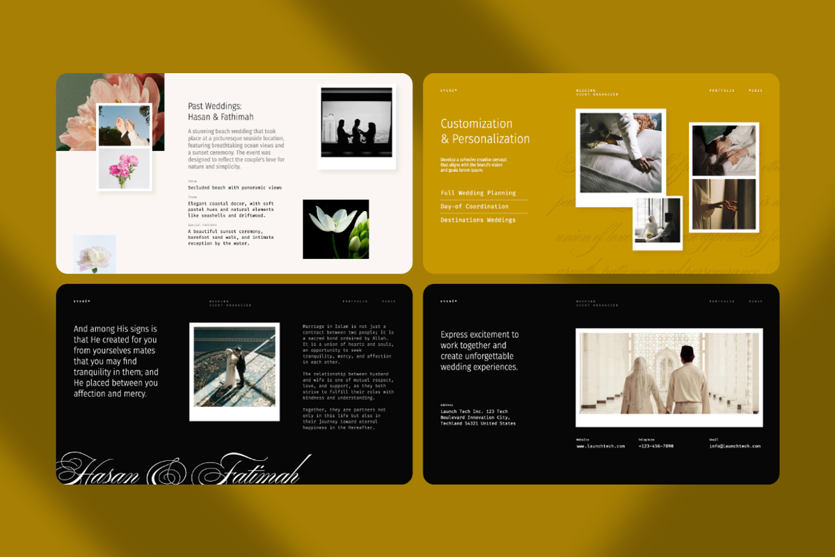 Evere Wedding Portfolio Keynote, a Presentation Template by Unich Design Bureau (Photo 3 of 7)