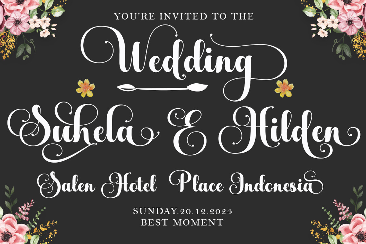 Antalea, a Script Font by IM Studio (Photo 5 of 12)