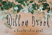 Willow Brook Handwritten Font, a Handwritten Font by Hudson Lark Studio (Thumbnail 1 of 3)