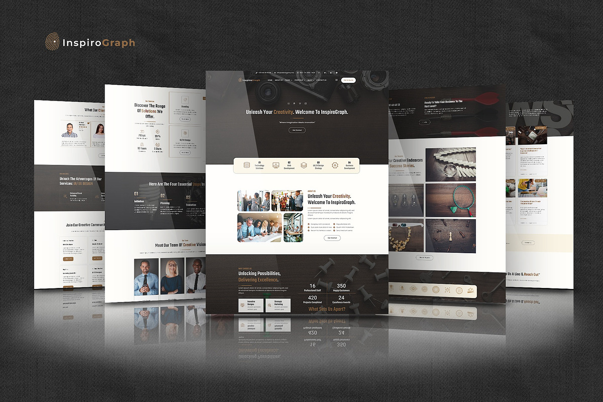 InspiroGraph -Elementor Pro Kit, a Websites & App Template by Select Agency Designs (Photo 4 of 8)