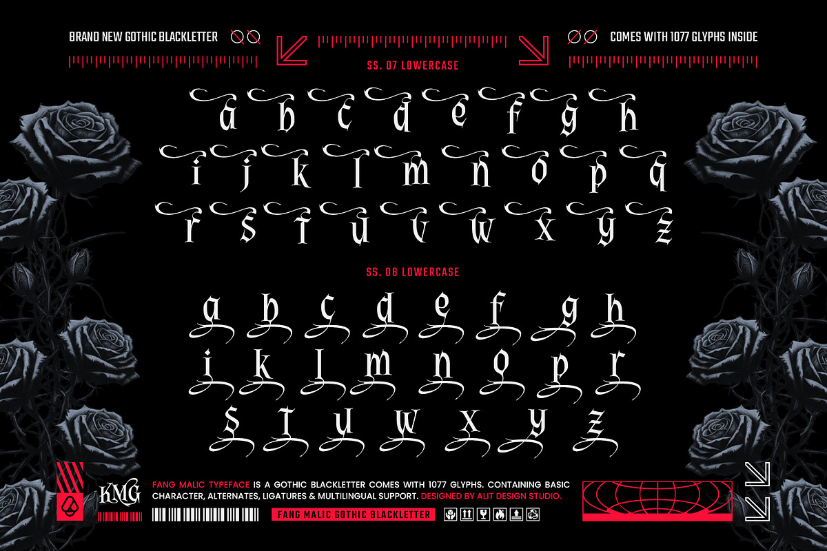 Fang Malic Typeface, a Blackletter Font by alit design (Photo 16 of 20)