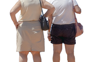 Isolated mature woman couple, a Person Photo by DanFLCreativo