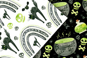 Green Halloween Clipart & Patterns, an Object Graphic by Valin Malin (Thumbnail 9 of 14)