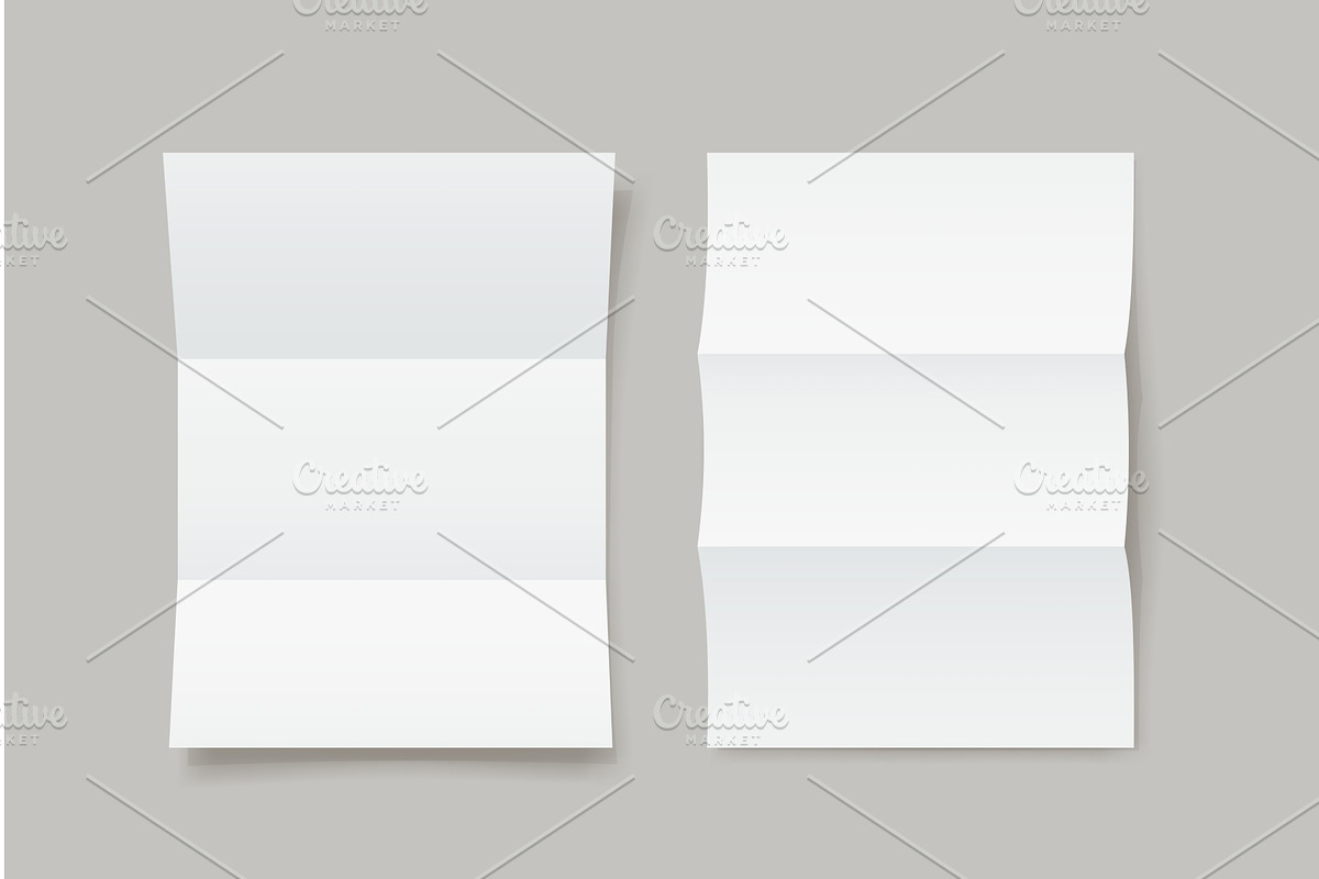 folded paper lists folded set with, a Texture Illustration by IfH