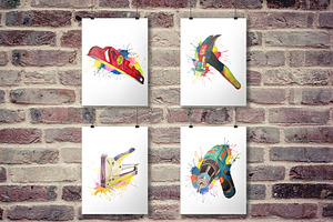 Toolbox Prints 4 Construction Tools