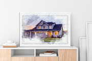 Digital House Painting Art Creator, an Action Add-On by MRI STUDIO (Thumbnail 14 of 29)