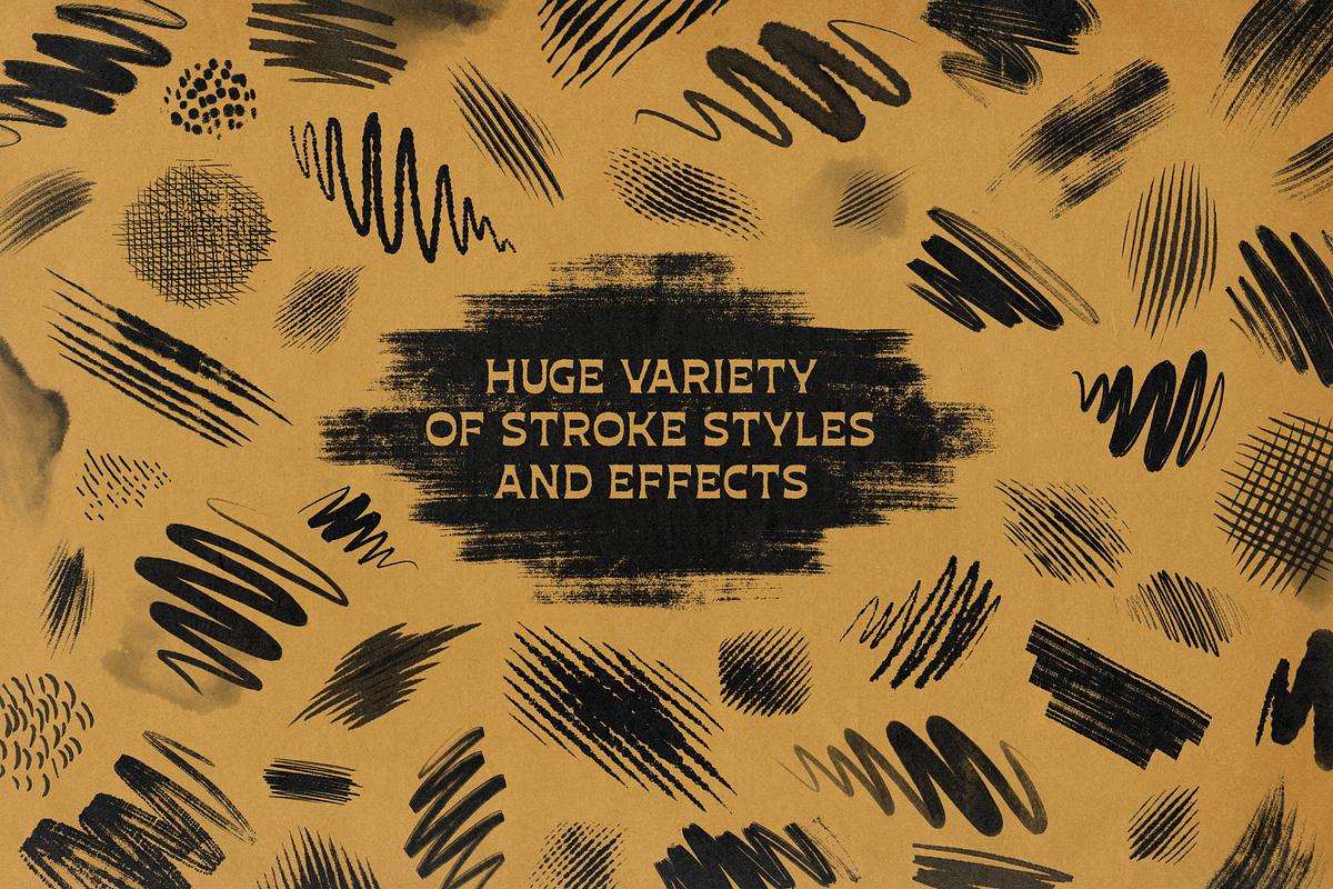 Rusty Nib Inkers for Photoshop, a Brush Add-On by True Grit Texture Supply