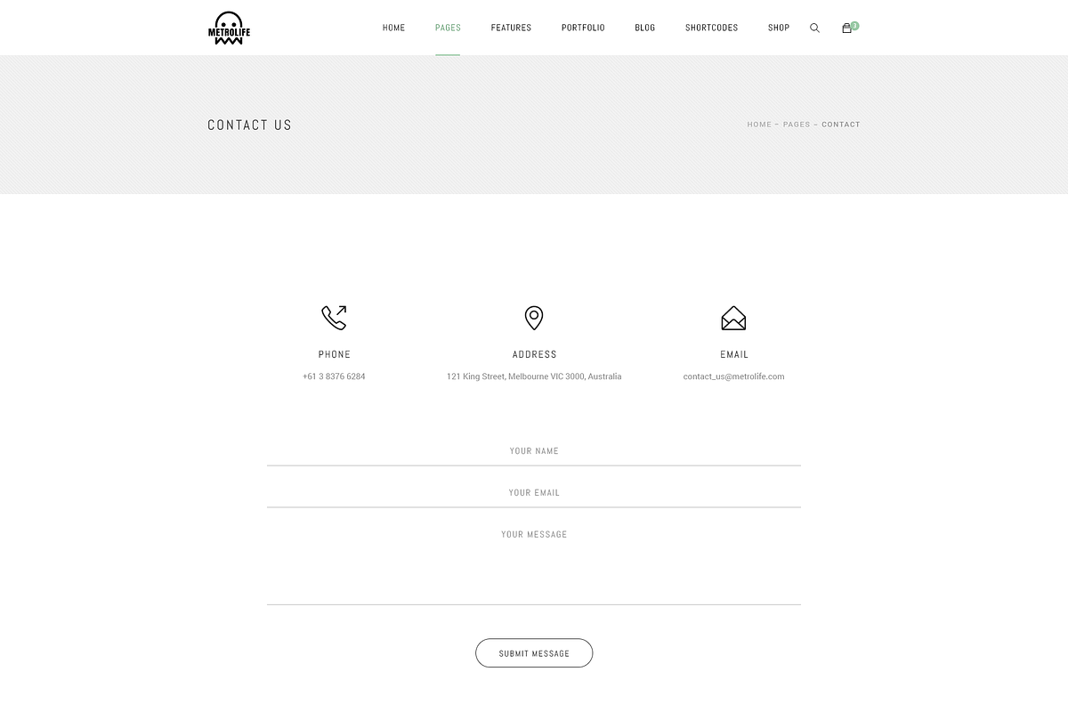 Metrolife Multipurpose PSD Template, a Websites & App Template by bigpsfan's SHOP (Photo 16 of 20)