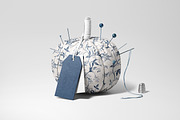 Toile de jouy vector  pattern, a Pattern Graphic by FleurArt (Thumbnail 3 of 6)