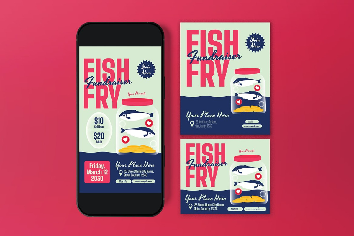 Fish Fry Fundraiser Flyer preview 3