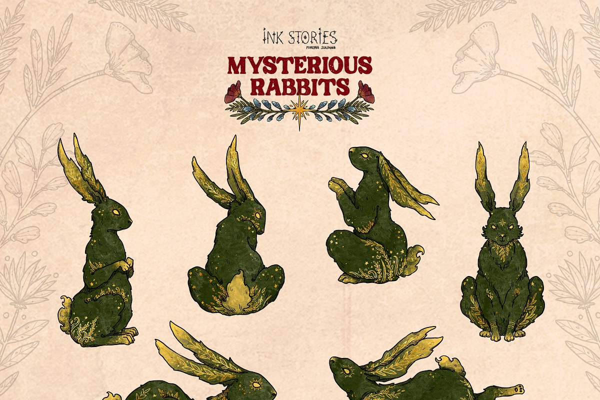Mysterious Rabbits, an Animal Illustration by Ink Stories (Photo 3 of 29)