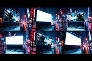 Cyberpunk Ad Mockup Bundle, a Mockup by Black Cat Studio (Thumbnail 2 of 3)