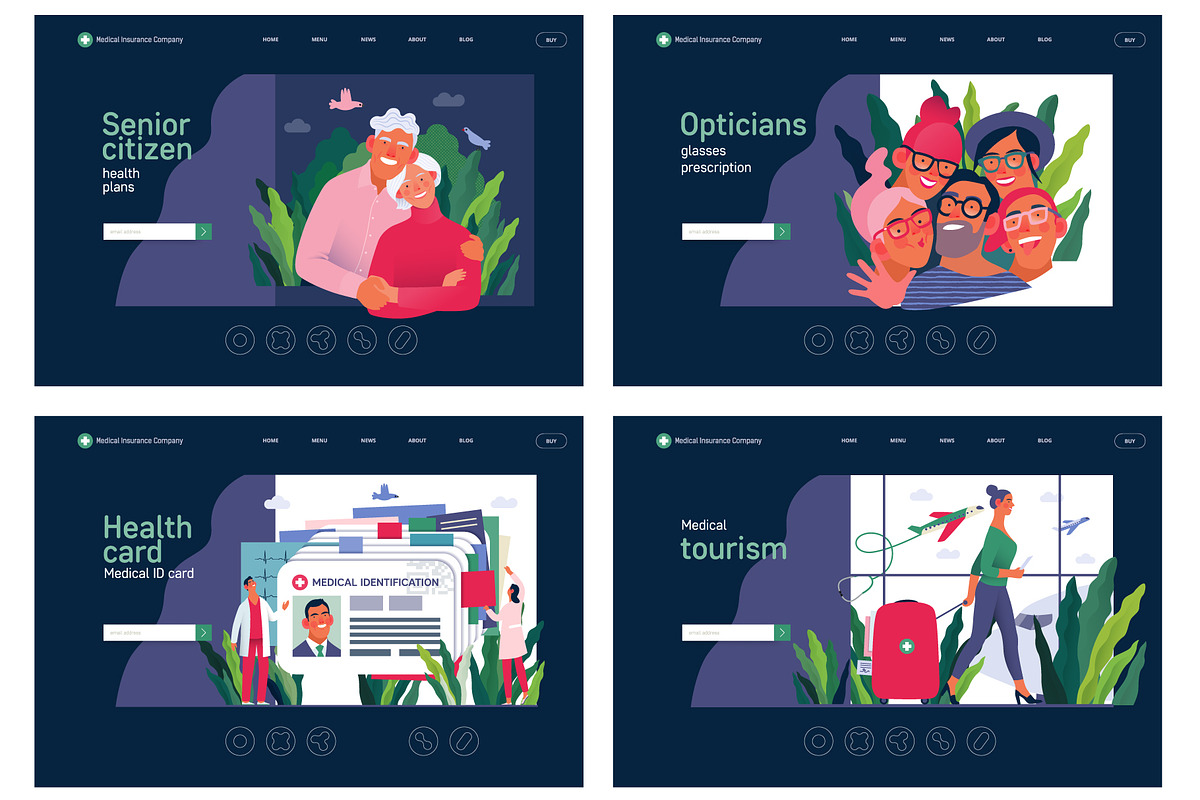 Part 1 Medical website illustrations, a Healthcare Illustration by Grivina's shop (Photo 21 of 37)