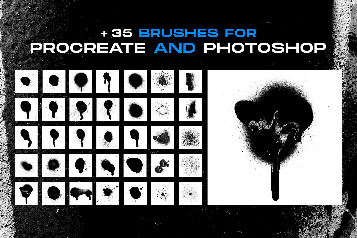 Graffiti textures and brushes, a Texture Graphic by Visual Fear (Photo 6 of 11)