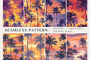 8 Sunset Serenade Seamless Patterns, a Pattern Graphic by Inknfolly (Thumbnail 1 of 3)