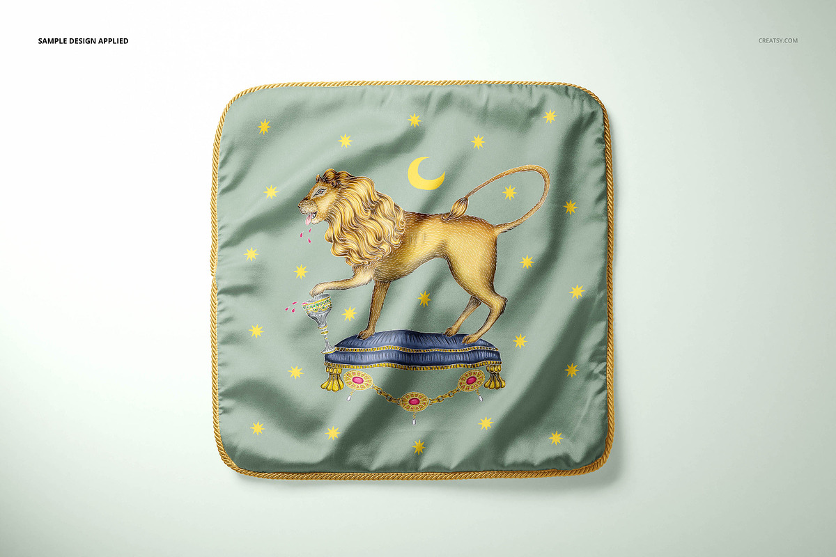 Silk Cushion with Braid Mockup Set, a Product Mockup by creatsy5 (Photo 14 of 20)