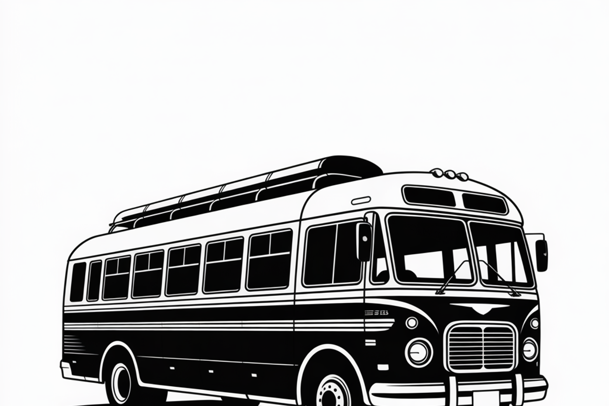 City bus silhouette flat design, an Illustration by Amazin_art (Photo 2 of 5)