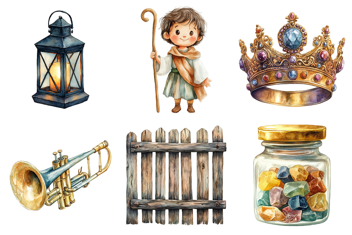 Whimsical Nativity Scene Set, an Illustration by Daily.Designs (Photo 4 of 5)
