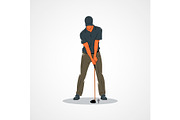 Golf Sport player, a Sport Illustration by 3D Tai (Thumbnail 1 of 3)