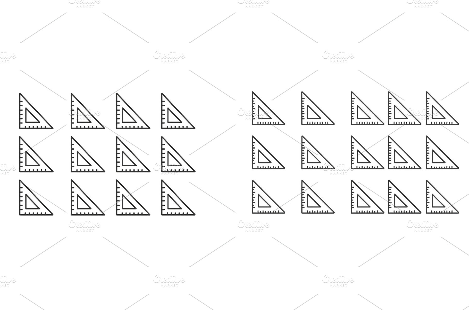 Geometric shapes arranged in a grid, a School & Education Photo by ZinetroN