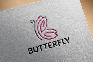 Butterfly Nature Fly Animal Logo