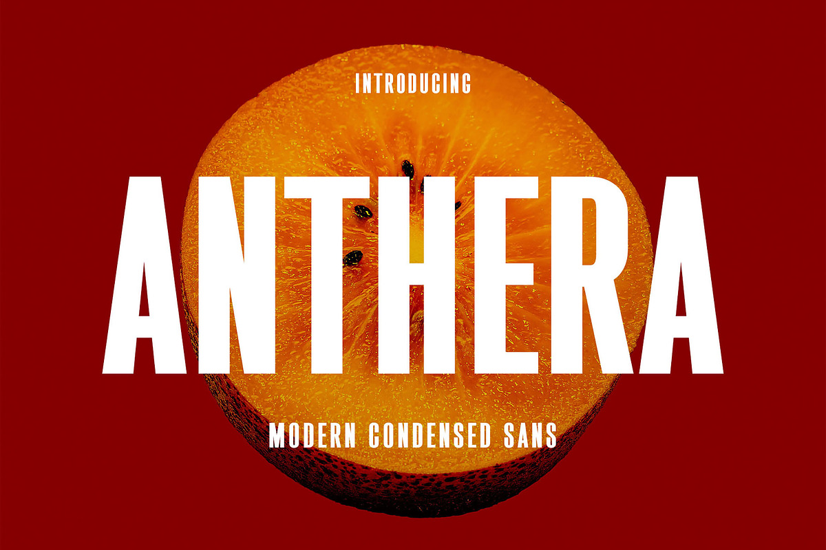 Anthera - Modern Condensed Sans Seri, a Sans Serif Font by TypeLogue (Photo 1 of 5)