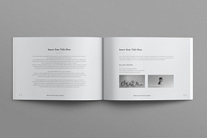 Book Title Layout Design Landscape