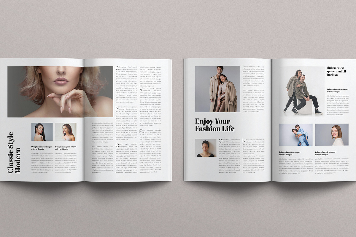 Modern Magazine Template, a Magazine Template by E-Type (Photo 5 of 7)