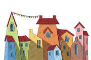Fairy tale magic houses, a Decorative Illustration by SaintPic illustrations (Thumbnail 9 of 9)