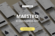 Maestro - Ionic 1 E-commerce Theme, a Templates & Theme by Pinro (Thumbnail 1 of 10)