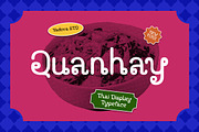 Quanhay Thai Display Typeface Font, a Sans Serif Font by Vadovastd (Thumbnail 1 of 8)