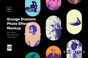 Grunge Duotone Photo Effects Pack, a Layer Style Add-On by Creative Veila (Thumbnail 1 of 12)