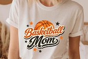 Retro Baskerball Mom PNG Shirt Sport, a Sport Illustration by SugarCloudStudioArt (Thumbnail 2 of 6)