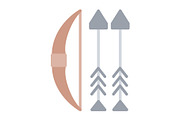 Archery Flat Icon, a Duotone Icon by Pexelpy (Thumbnail 1 of 2)