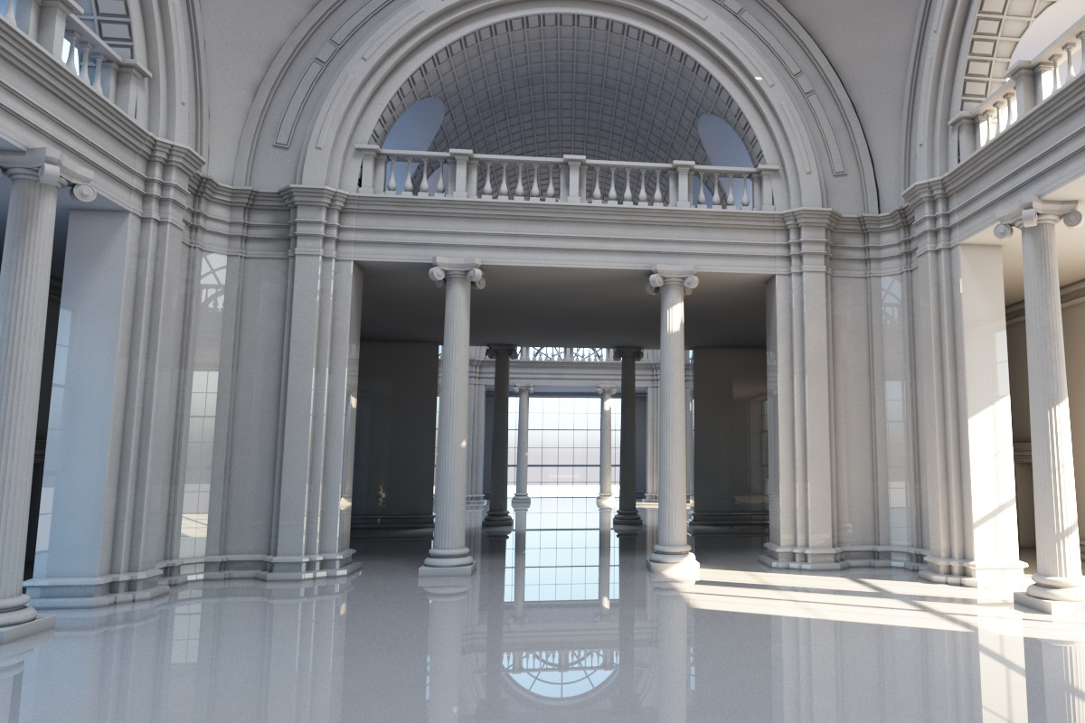 Classic Interior Scene 2, an Architecture 3D Model by Giimann (Photo 1 of 10)