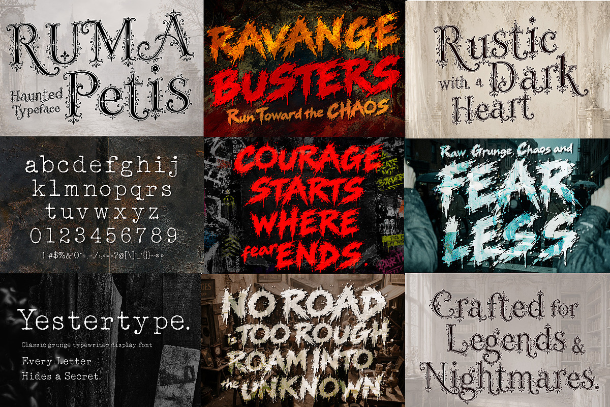 Ultimate Halloween Terror Font Pack, a Handwritten Font by HypeWorksCo (Photo 14 of 15)