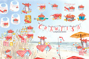 Seafood, Crawfish Boil, a Food Illustration by JennyColorArt (Thumbnail 10 of 10)