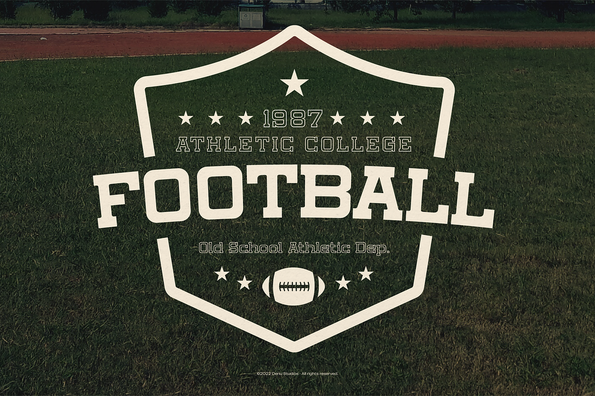 Roaring Tribune | Sport Varsity, a Slab Serif Font by Denustudios (Photo 6 of 12)