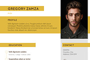 2 Actor Indesign Resume Templates, a Resume Template by Halfcircle (Thumbnail 4 of 4)