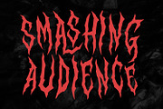 Lorque Black Metal Display Font, a Blackletter Font by Maulana Creative (Thumbnail 5 of 7)