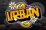Aerosol Urban Modern Marker Graffiti, a Handwritten Font by dansdesign (Thumbnail 5 of 6)
