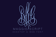 Maggie Monogram Desktop & Web Font, a Font by HERRINGTON DESIGN (Thumbnail 1 of 2)