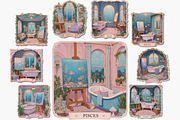 Astro Abode Zodiac Room Clipart, an Object Graphic by Jakayla Digital Co (Thumbnail 13 of 30)