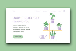 Garden - Banner & Landing Page