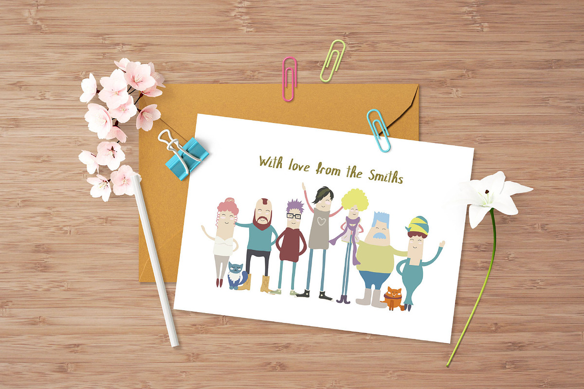 I love my Family!, a Decorative Illustration by tinybunnyshop (Photo 6 of 6)