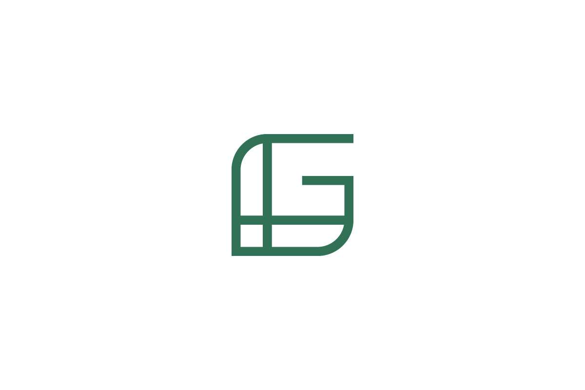 Modern LG Logo Minimal Green Branding preview 8