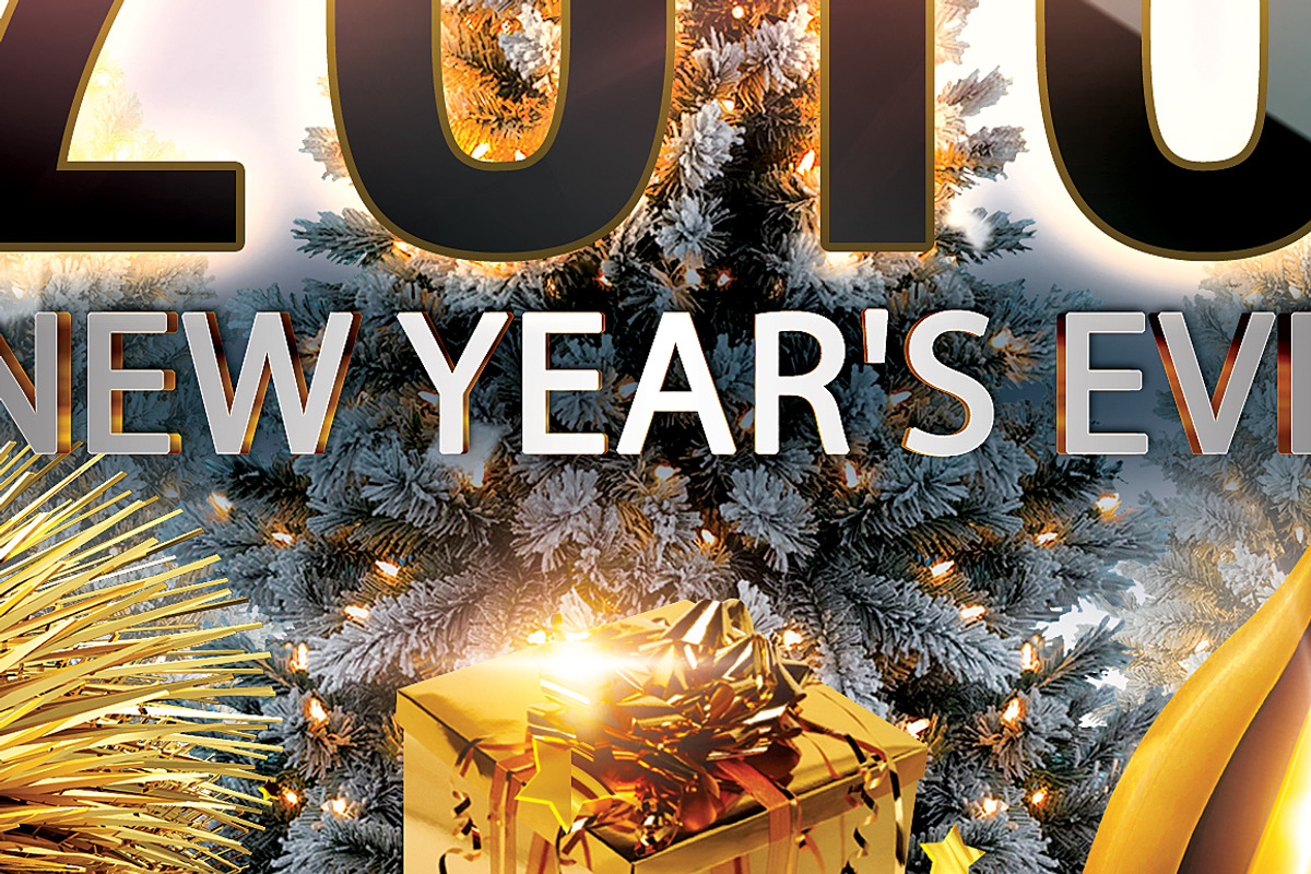 2018 New Years Eve Party, a Flyer Template by tmcom (Photo 2 of 2)