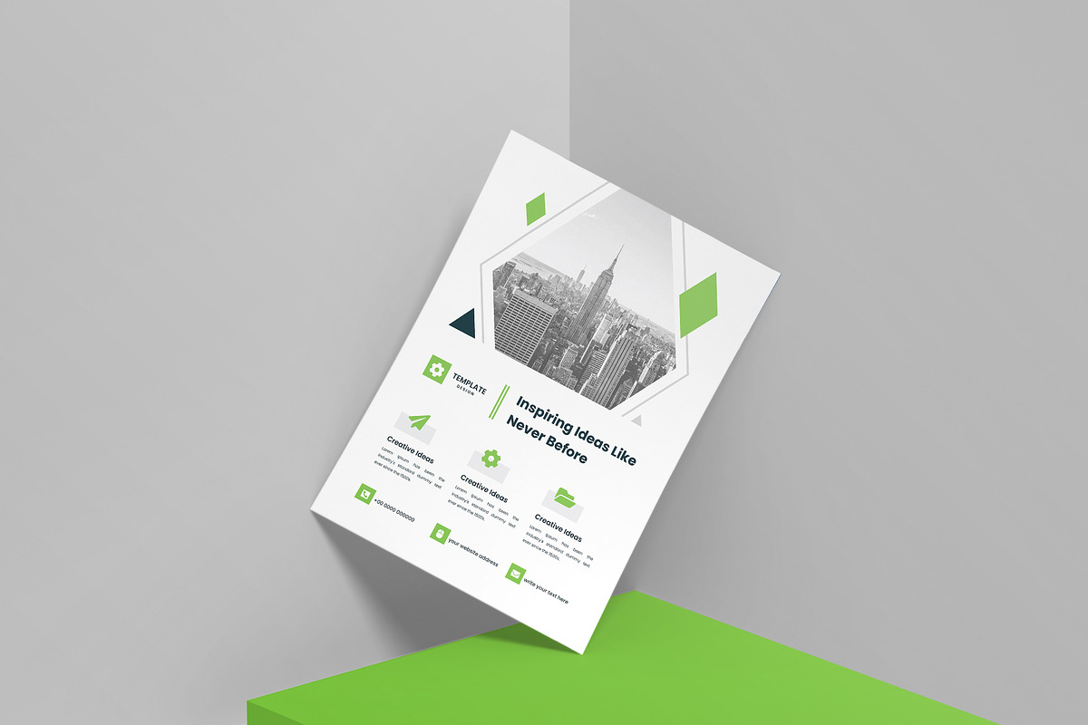 Minimal Clean Business Flyer Design, a Flyer Template by mijli (Photo 9 of 19)